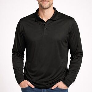 Real Essentials Men's Black Polo Shirt size XL